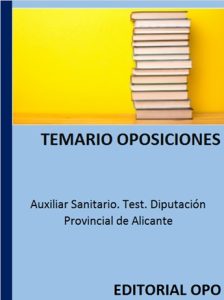 Auxiliar Sanitario. Test. Diputación Provincial de Alicante