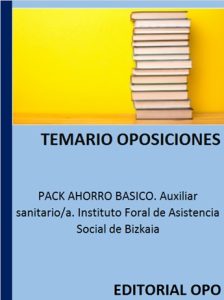 PACK AHORRO BASICO. Auxiliar sanitario/a. Instituto Foral de Asistencia Social de Bizkaia