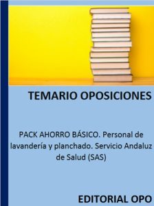 PACK AHORRO BÁSICO. Personal de lavandería y planchado. Servicio Andaluz de Salud (SAS)