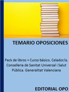 Pack de libros + Curso básico. Celador/a. Conselleria de Sanitat Universal i Salut Pública. Generalitat Valenciana