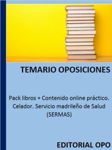 Pack libros + Contenido online práctico. Celador. Servicio madrileño de Salud (SERMAS)