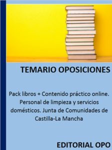 Pack libros + Contenido práctico online. Personal de limpieza y servicios domésticos. Junta de Comunidades de Castilla-La Mancha