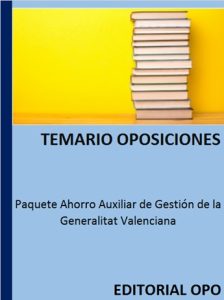 Paquete Ahorro Auxiliar de Gestión de la Generalitat Valenciana